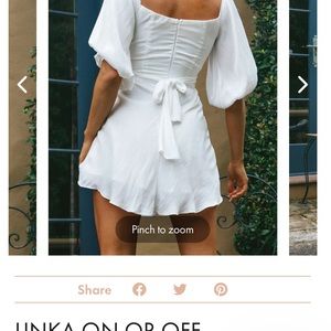 Selfie Leslie on / off shoulder mini dress